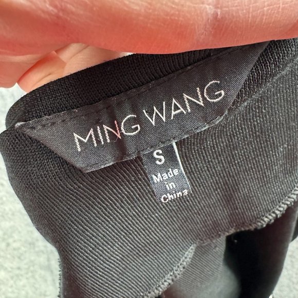 Ming Wang Cardigan Womens S‎ Black Green Geometric Embroidered Knit 3/4 Sleeve - Picture 3 of 10